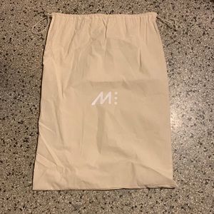 Monos Luggage Dust Bag for Carry-on + Black Leather Luggage Tag